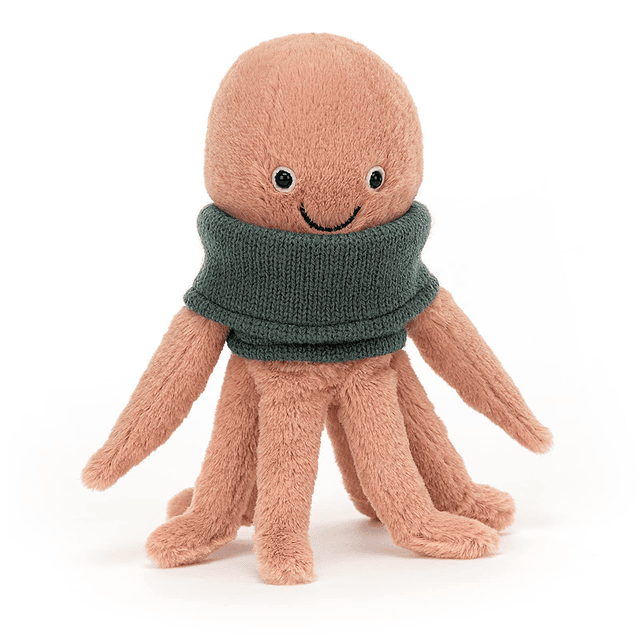 Animal de peluche de pulpo Cozy Crew, 8 pulgadas | Peluche d