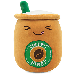 Lindo café café taza Boba felpa Kawaii burbuja peluche leche