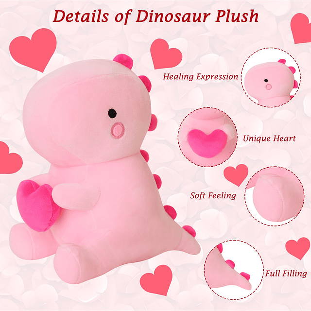 Animal de peluche de dinosaurio, juguetes de peluche de dino