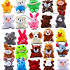 Paquete de 24 mini animales de peluche surtidos de juguetes,