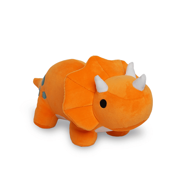 Peluche de dinosaurio naranja Triceratops – Dino de peluche