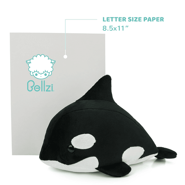 Bebé orca ballena lindo peluche animal de peluche adorable