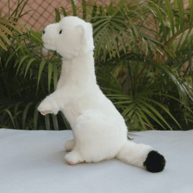 Animal de peluche de hurón, lindo peluche de armiño, almohad