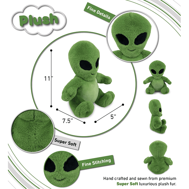 Juguete de peluche extraterrestre – extraterrestre verde sua