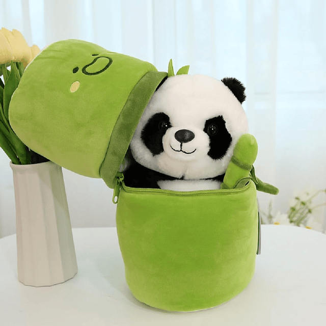 Panda relleno Animal lindo Panda con muñeco de peluche de ba