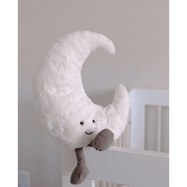 WeightedPlush Juguete de peluche de luna de 14 pulgadas, lin