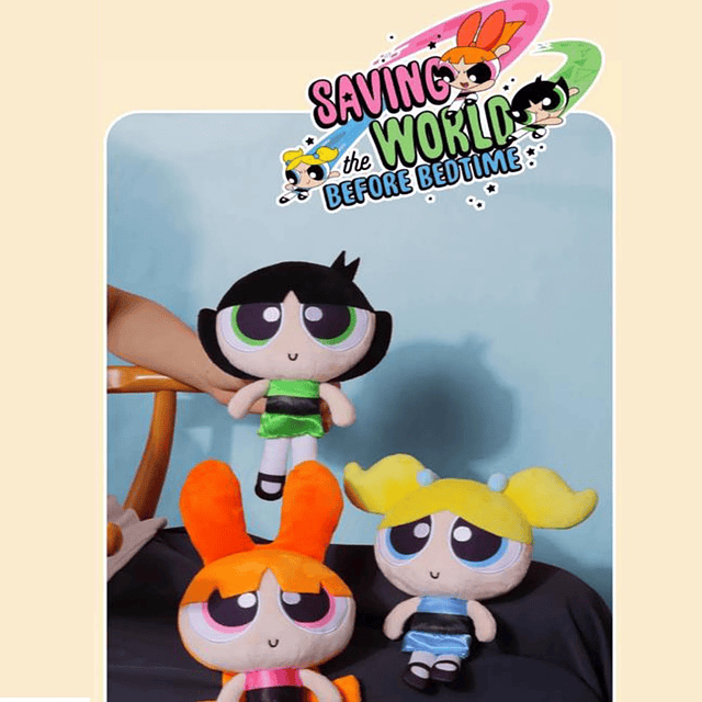 The Power Cartton Puff Girls Plushies Burbujas, Buttercup y