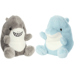 Juego de dos Palm Pals: Clicks Dolphin y Chomps Shark