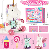 Juguetes de peluche de unicornio para regalo de niñas, mochi