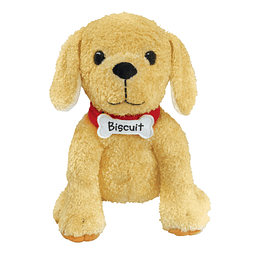 Muñeco de peluche Biscuit, 10 pulgadas, amarillo