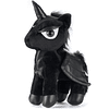 Peluche de unicornio negro, peluche con peso, juguetes de pe