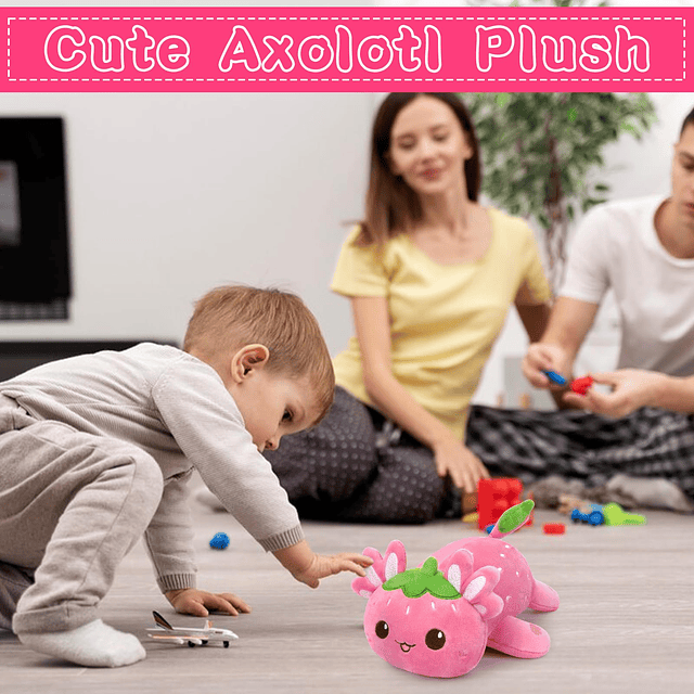 Axolotl Plush, lindo animal de peluche Axolotl, suave almoha