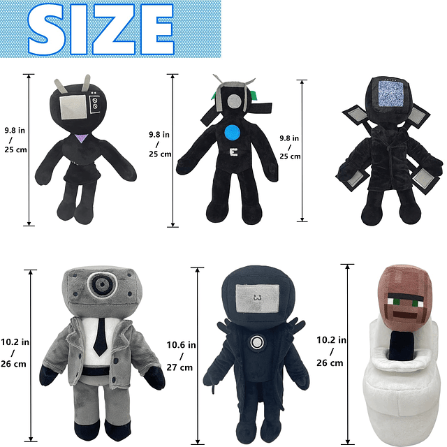 Peluche de Toiletman Titan Speakerman, peluche de TVman Came