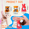 Paquete de 60 mini animales de peluche a granel pequeños jug