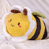 Juguete de peluche de abeja de 12 pulgadas, almohada de abej