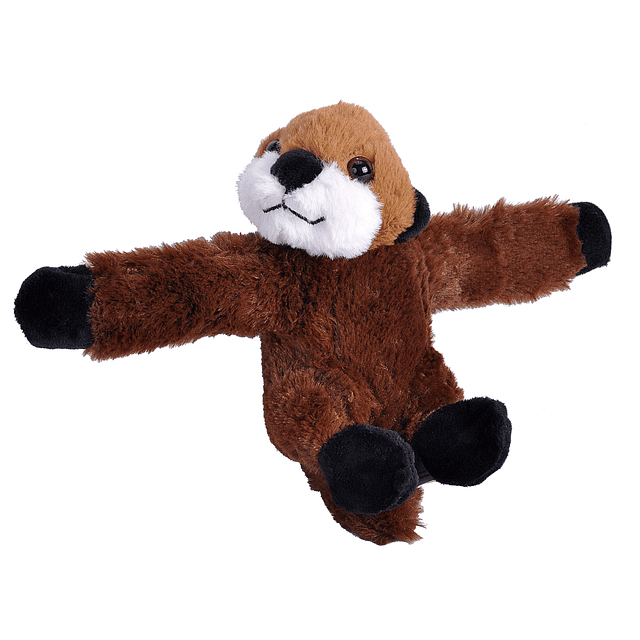 Wild Republic Huggers Otter Peluche de juguete, pulsera de b