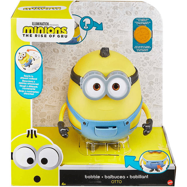 Minions Toys Babble Otto Juguete interactivo grande con más