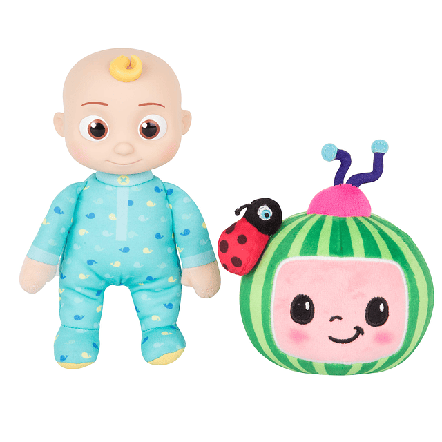 Paquete de 2 muñecos de peluche JJ & Melon de 8 pulgadas Ju