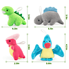 Paquete de 12 juegos de peluche de dinosaurio, mini animales