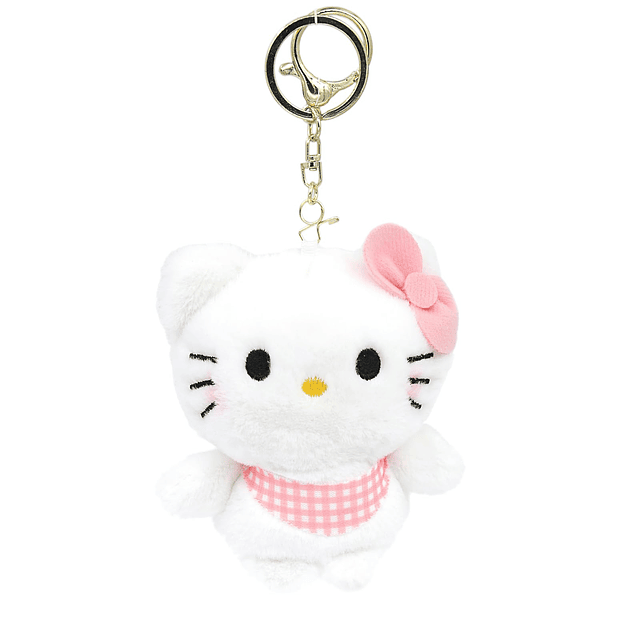 Hello Plushies Kitty Llavero de felpa, 4.5 pulgadas de peluc