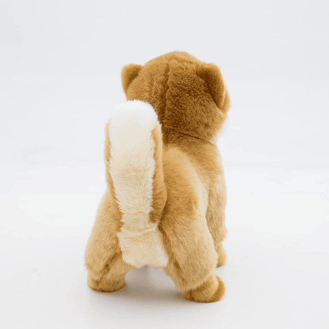 Juguetes de peluche realistas para cachorros de perro de pel