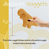 Dino Chicken Nugget Plush, Diversión realista Dino Fried Chi