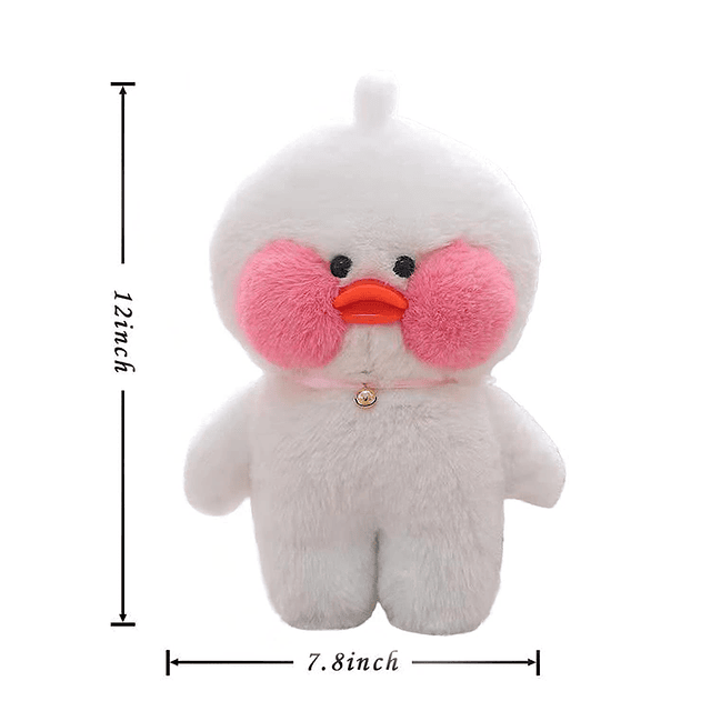 Juguete de peluche de pato blanco, juguete de peluche suave