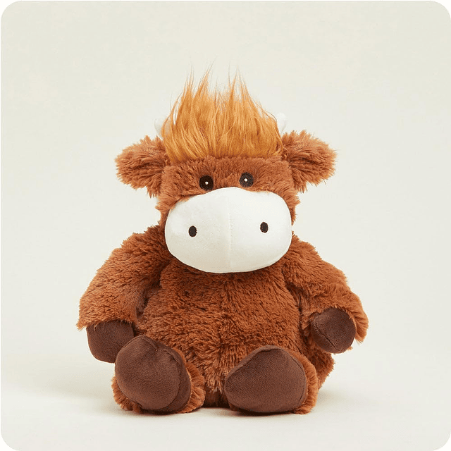 Warmies Highland Cow Peluche de animales de granja con peso