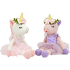 Unicornio de peluche de peluche de bailarina, juguetes de un