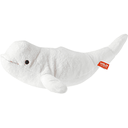 Wild Republic Beluga Whale Peluche de peluche, juguete de pe