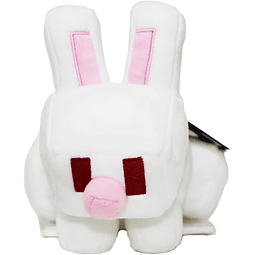 Figura de peluche de conejo blanco de Minecraft de 8 pulgada