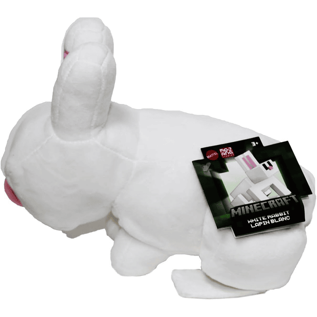 Figura de peluche de conejo blanco de Minecraft de 8 pulgada