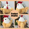 9 pulgadaspollo relleno animal peluche lindo pollo juguete