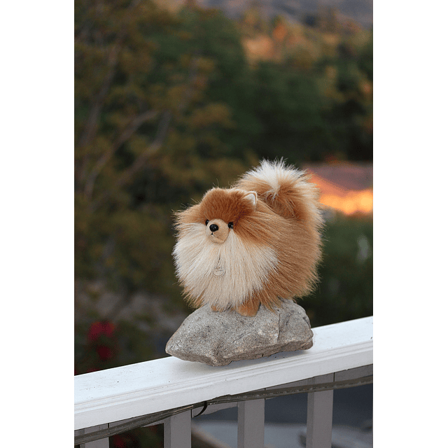 Animal de peluche realista Miyoni Pomeranian Detalle realis