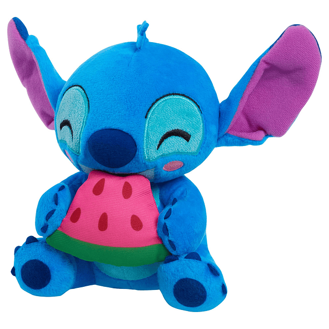 STITCH Disney Peluche pequeño de Stitch y sandía, animal de