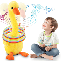 Ring Toss Dancing Singing Duck Toy, juego de persecución par