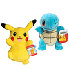 Pokémon Pikachu y Squirtle juguetes de peluche, paquete de 2