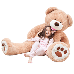 Oso de peluche gigante de peluche (marrón, 63 pulgadas)