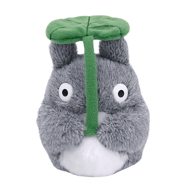 Mi vecino Totoro Totoro de 5 pulgadas con puf de hoja, fel