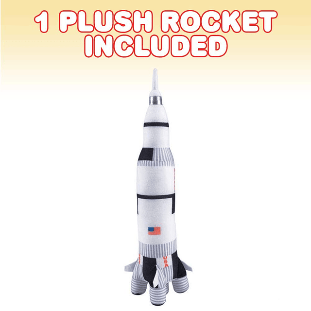 Juguete de peluche Saturn Rocket para niños, juguete de pelu