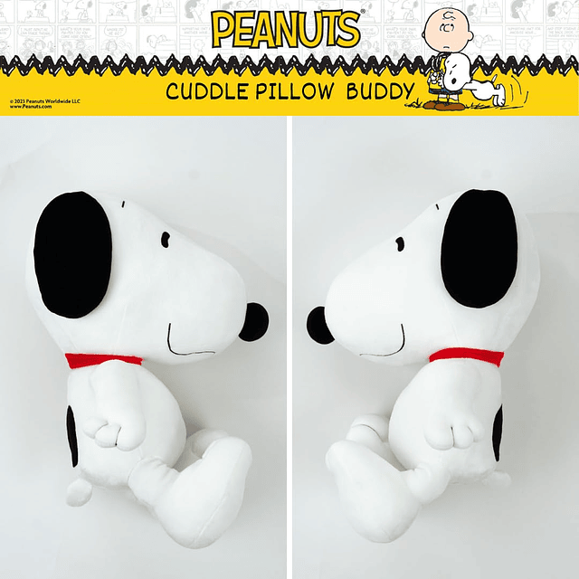 Peanuts Snoopy Ropa de cama, almohada decorativa de felpa sú