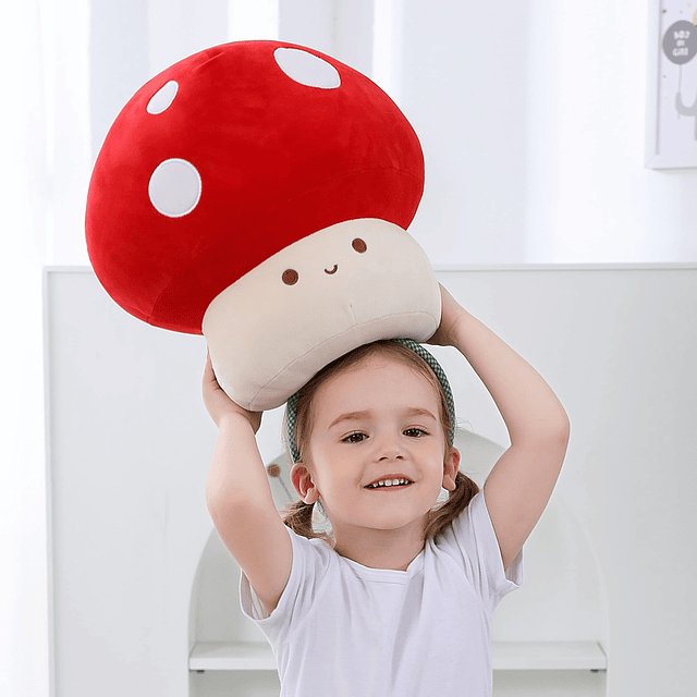 Almohada de setas de felpa, seta rellena linda de 12 pulgada