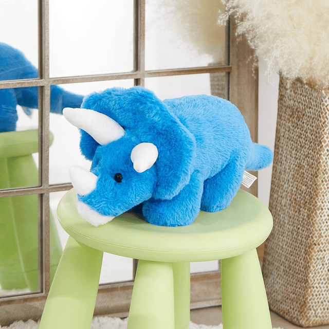 Animal de peluche de dinosaurio Triceratops iluminado de 16