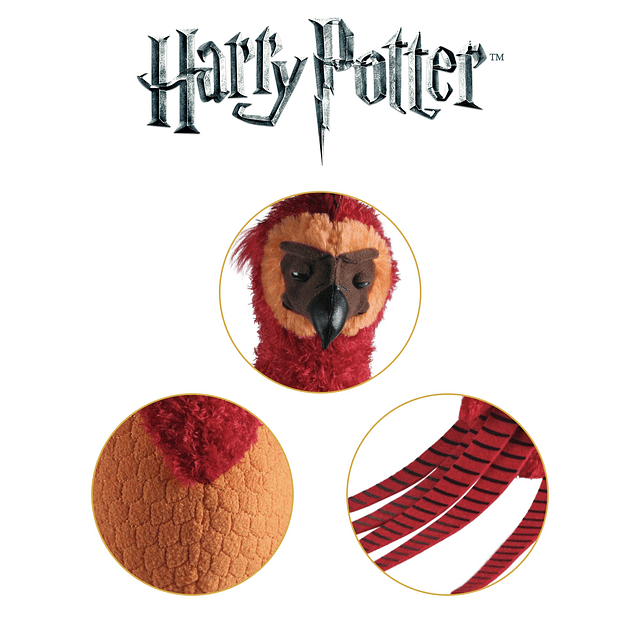 Peluche coleccionable de Harry Potter Fawkes