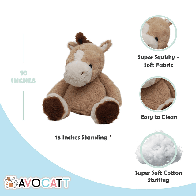 Peluche de caballo de peluche calentable – Peluche de caball