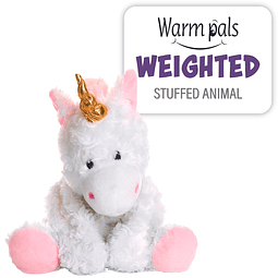 Warm Pals Unicornio blanco mágico 1.5 libras Acogedores j