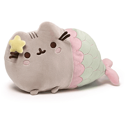 Peluche de sirena Pusheen, animal de peluche para edades de