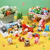 Juego de 120 piezas de mini juguetes de animales de peluche