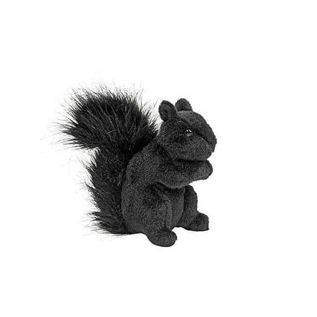 Animal de peluche de ardilla negra HiWire