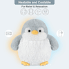 Peluche de pingüino de peluche calentable y refrigerable, al